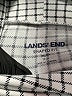 Lands' End Houndstooth Silver Long Sleeve Blouse Size 10 - 12 - photo 8