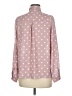 Timing 100% Polyester Polka Dots Pink Long Sleeve Blouse Size M - photo 2