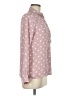 Timing 100% Polyester Polka Dots Pink Long Sleeve Blouse Size M - photo 4