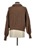 Shein 100% Acrylic Brown Turtleneck Sweater Size M - photo 2