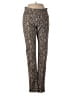 Coco + Carmen Animal Print Gold Brown Casual Pants Size S - photo 1
