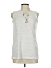 Sweet Rain Silver Sleeveless Blouse Size M - photo 1