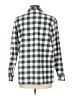 Riders by Lee 100% Polyester Checkered-gingham Gray Long Sleeve Blouse Size L - photo 2