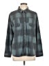 32 Degrees Plaid Gray Long Sleeve Blouse Size L - photo 1