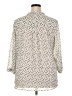 Maurices 100% Polyester Animal Print Ivory 3/4 Sleeve Blouse Size XXL - photo 2