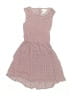 Assorted Brands 100% Rayon Chevron-herringbone Pink Red Dress Size 7 - photo 1