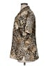 Alia Animal Print Brown Tan Short Sleeve Blouse Size XL (estimated) - photo 5