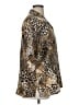Alia Animal Print Brown Tan Short Sleeve Blouse Size XL (estimated) - photo 4
