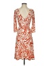 Free Lance Print Orange Cocktail Dress Size S (estimated) - photo 1