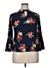 RA-RE Floral Blue 3/4 Sleeve Blouse Size XL - photo 1