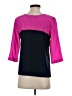 Amanda Uprichard Color Block Pink 3/4 Sleeve Top Size P (petite) - photo 2