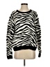 Halogen Animal Print Black Pullover Sweater Size L - photo 1