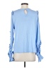 Ann Taylor LOFT 100% Polyester Blue Sleeveless Blouse Size M - photo 2