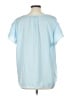 The Limited 100% Polyester Blue Short Sleeve Blouse Size L - photo 2