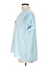 The Limited 100% Polyester Blue Short Sleeve Blouse Size L - photo 5