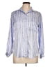 Assorted Brands 100% Polyester Blue Long Sleeve Blouse Size 10 - photo 1