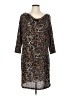 MICHAEL Michael Kors Animal Print Brown Casual Dress Size L - photo 1