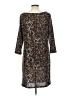 MICHAEL Michael Kors Animal Print Brown Casual Dress Size L - photo 2