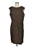 Calvin Klein Animal Print Brown Cocktail Dress Size 8 - photo 1