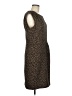 Calvin Klein Animal Print Brown Cocktail Dress Size 8 - photo 4