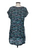 Aqua 100% Silk Teal Short Sleeve Top Size S - photo 2