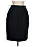 Kasper 100% Wool Solid Black Wool Skirt Size 6 - photo 1