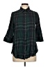 Sag Harbor Plaid Green 3/4 Sleeve Button-Down Shirt Size L - photo 1