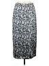 Halogen 100% Polyester Paisley Gray Casual Skirt Size M - photo 1