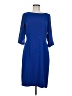 BCBGMAXAZRIA 100% Polyester Solid Blue Casual Dress Size M - photo 1