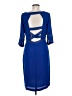 BCBGMAXAZRIA 100% Polyester Solid Blue Casual Dress Size M - photo 2