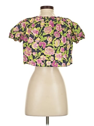 MDS Stripes Short Sleeve Blouse (view 2)