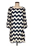 Sugarlips 100% Polyester Chevron-herringbone Blue Casual Dress Size M - photo 1