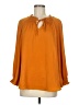 Old Navy 100% Polyester Orange 3/4 Sleeve Blouse Size M - photo 1