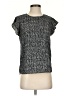 metaphor 100% Polyester Black Short Sleeve Blouse Size S - photo 1
