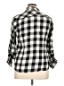 Cato 100% Cotton Checkered-gingham Black Long Sleeve Button-Down Shirt Size XL - photo 2