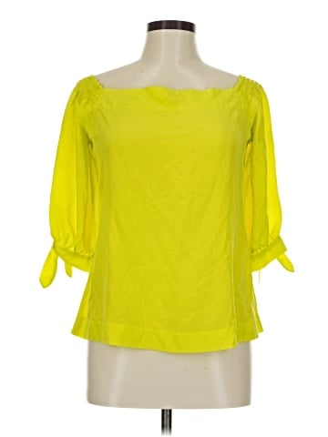 Trina Turk 3/4 Sleeve Silk Top (view 1)
