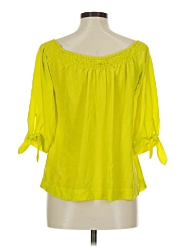 Trina Turk 3/4 Sleeve Silk Top (view 2)