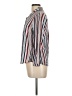 DR2 100% Rayon Stripes Ivory Long Sleeve Button-Down Shirt Size M - photo 5