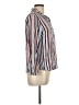 DR2 100% Rayon Stripes Ivory Long Sleeve Button-Down Shirt Size M - photo 4
