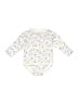 Koala Kids Floral White Long Sleeve Onesie Size 6-9 mo - photo 1