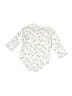 Koala Kids Floral White Long Sleeve Onesie Size 6-9 mo - photo 2