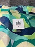 CAbi 100% Polyester Floral Green Short Sleeve Blouse Size S - photo 7