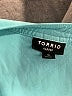 Torrid 100% Rayon Teal Short Sleeve Blouse Size 5X Plus (6) - photo 4