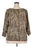 Evie Animal Print Gold Pullover Sweater Size 3X - photo 2
