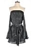 Aqua 100% Polyester Metallic Silver Romper Size S - photo 1