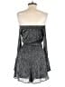 Aqua 100% Polyester Metallic Silver Romper Size S - photo 2