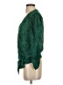 Parker Green Long Sleeve Silk Top Size XXS - photo 5