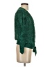 Parker Green Long Sleeve Silk Top Size XXS - photo 4