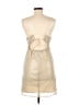 Rouge 100% Polyester Metallic Gold Tan Cocktail Dress Size 10 - photo 2