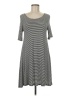 Alya Stripes Gray Casual Dress Size M - photo 1